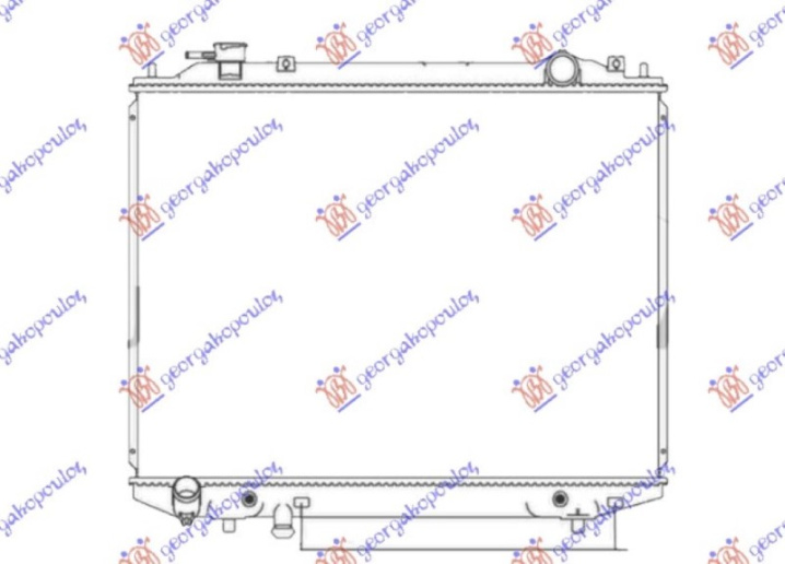 Radiator 2.5-3.0 TDCi dizel automatik (450x635) (NRF)