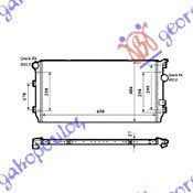 Radiator 1.4TSI-1.8TFSI benzinë-2.0 dizel TDI (65x41) (NRF)