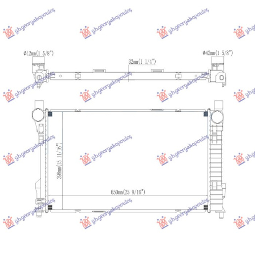Radiator 2.7 dizel manaul/automatik (650x399) (NRF)