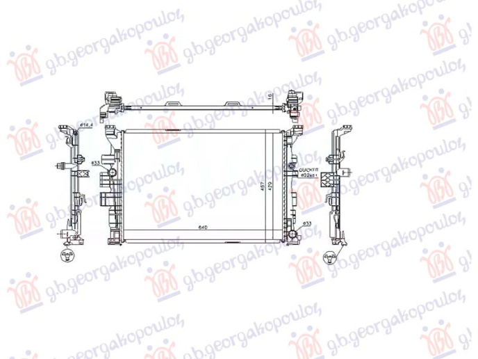 Radiator 1.6 benzinë -1.8 dizel manual (640x429) (NRF)