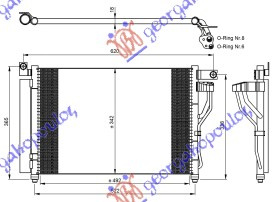 Radiator i kondicionerit 1.5 CRDi (50,5x35,16)