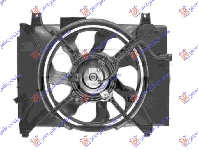 Ventilator komplet 1.5 CRDi dizel pa kondicioner (2 pinë)
