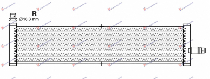 Radiator 2.0-3.0-4.4 benzinë manaul/automatik (500x110x16)