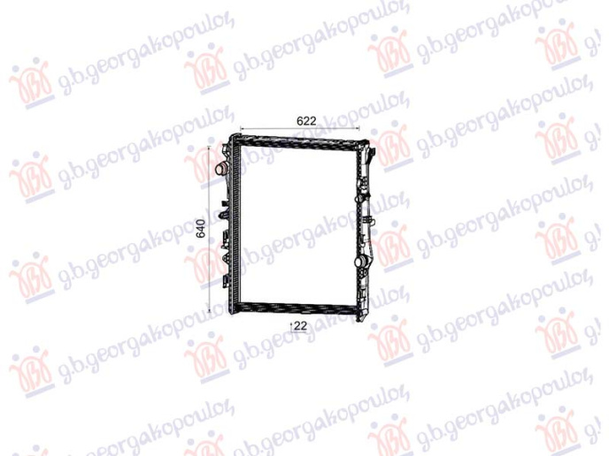Radiator 2.0 dizel manual/automatik (640x621x26)