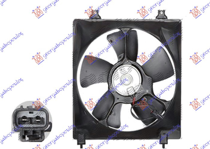 Ventilator për kondicioner komplet 2.0 benzinë (320mm) (2 pinë)