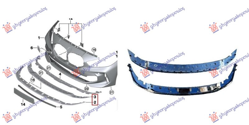 Parakolp i përparëm spoiler (set  2 PCS) (M-SPORT)