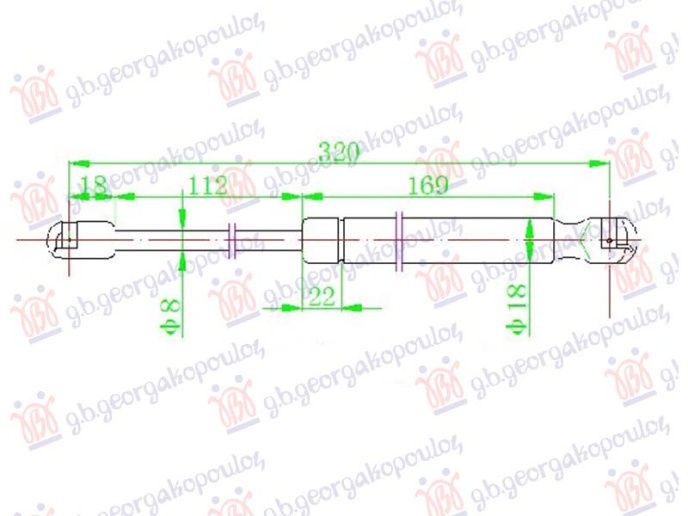 Piston me gaz për kofonon (320L-360N)