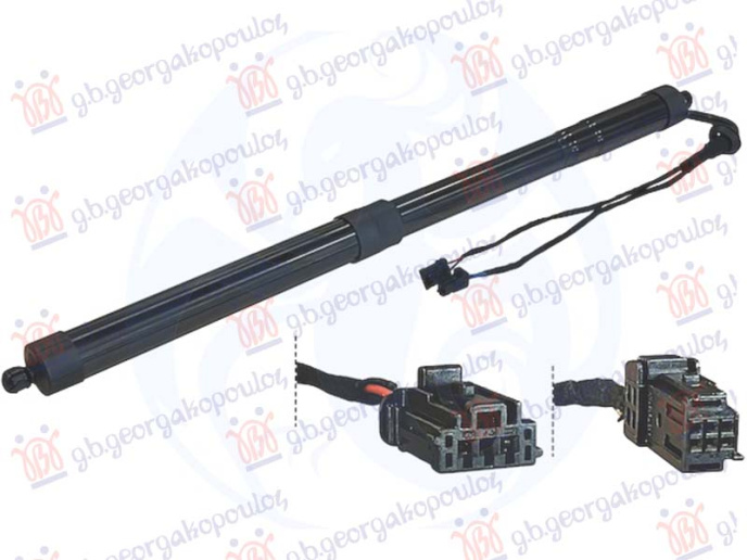 Piston me gaz për derën e bagazhit elektrike (me mbyllje automatike) (4+2PIN)