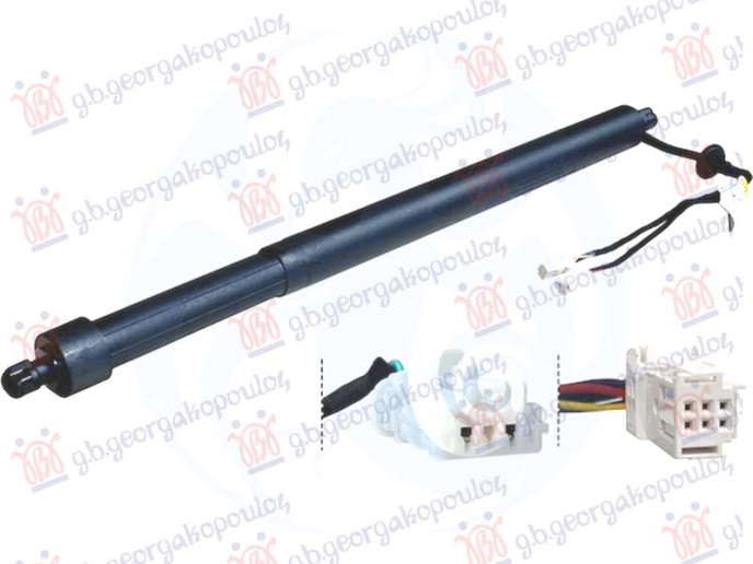 Piston me gaz për derën e bagazhit elektrike (me mbyllje automatike) (4+2PIN)