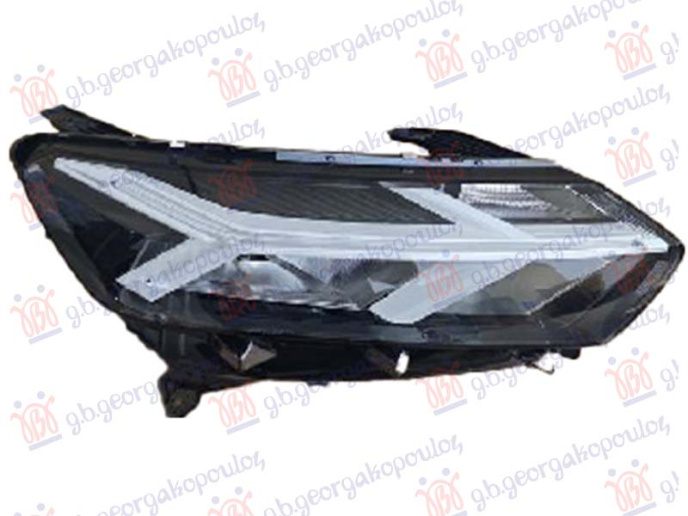 Feneri i përparmë LED (LED/PY21) (me BEZEL të bardhë) ( me grilë të përmisuar per llogo) (E)