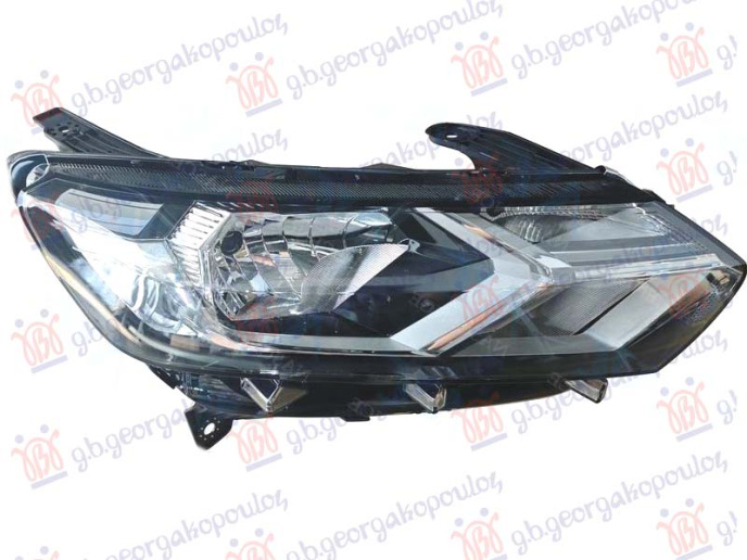 Feneri i përparmë elektrik (H7/H15/PY21) (krom) (E)