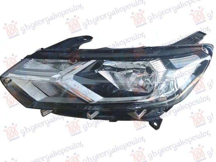 Feneri i përparmë elektrik (H7/H15/PY21) (krom) (E)