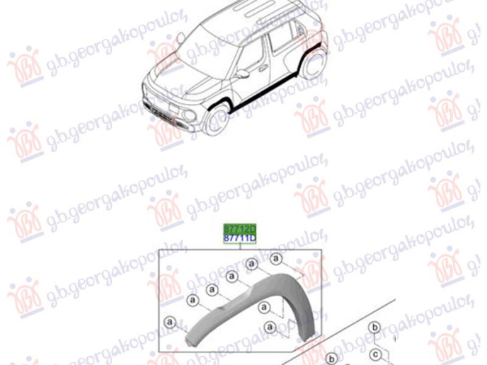 Hark për parafango të përparëm (origjinal)