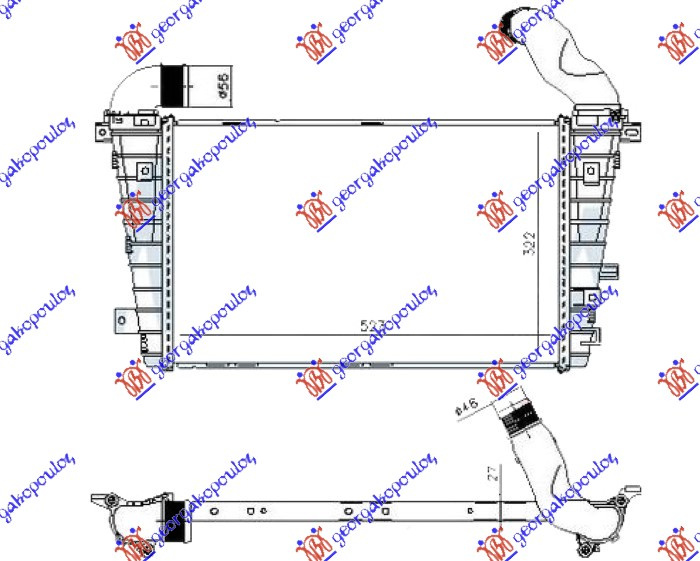 Interkuler 2.0 benzinë - 1.7-1.9 CDTI dizel (523x322) (NISSENS)