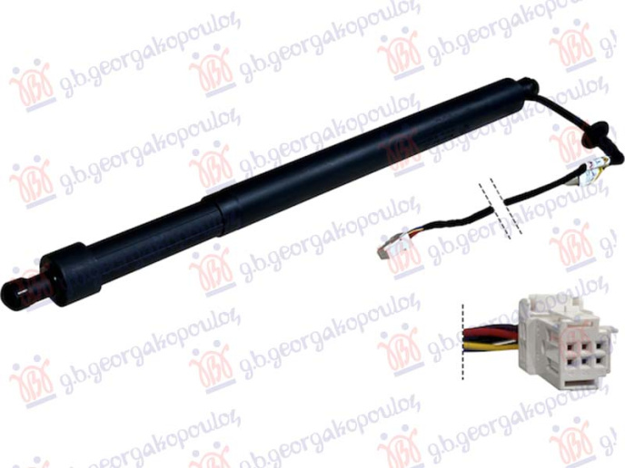 Piston me gaz për derën e bagazhit elektrike (me mbyllje automatike) (6 PIN)