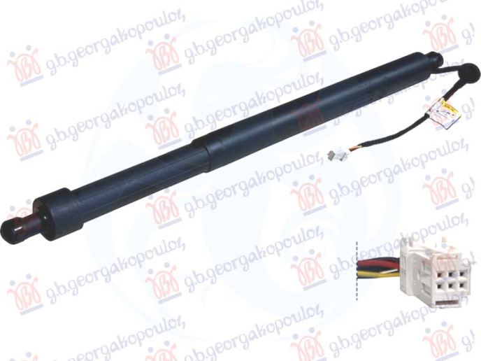 Piston me gaz për derën e bagazhit elektrike (S.W) (me mbyllje automatike) (6 PIN)
