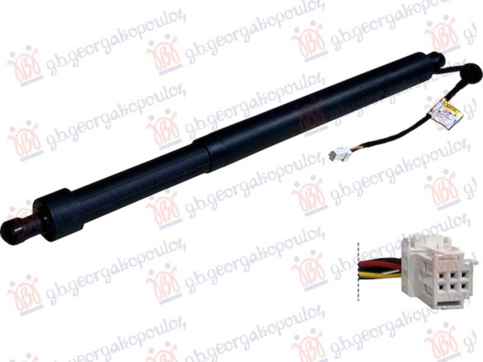 Piston me gaz për derën e bagazhit elektrike (S.W) (me mbyllje automatike) (6 PIN)