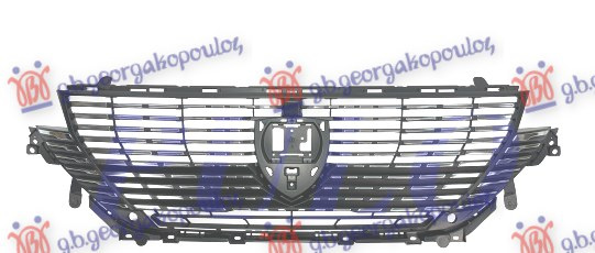 Grilë e zezë me shirit krom (me 2 PDC)