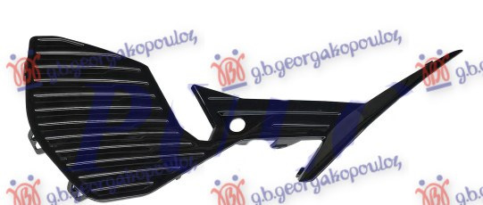Grilë për parakolpin e përparëm e zezë me përfundim shkëlqyese  (me 1 PDC)