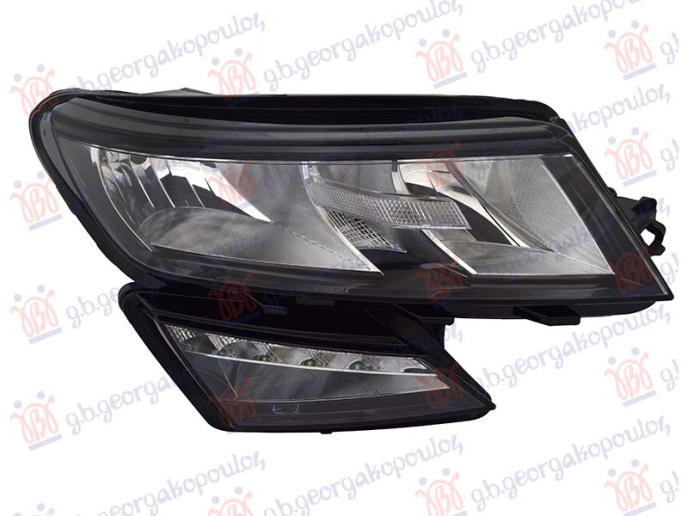 Feneri i përparmë me dritë mjegulle (H8/H7/H7/PWY24W/W5W) (E) (TYC)