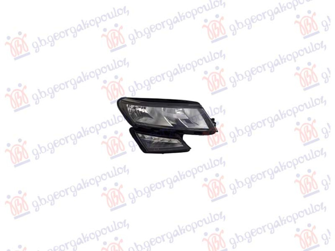 Feneri i përparmë me dritë mjegulle (H7/H7/LED) (E) (TYC)