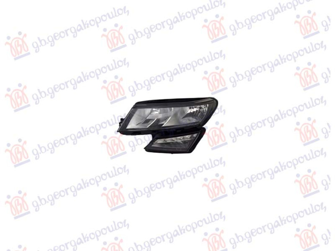Feneri i përparmë me dritë mjegulle (H7/H7/LED) (E) (TYC)