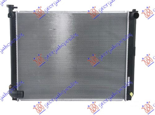 Radiator (RX400) 3.3i-24VHYBRID (675x472x22) Tubi i grykës së mbushjes në të djathtë (NRF)