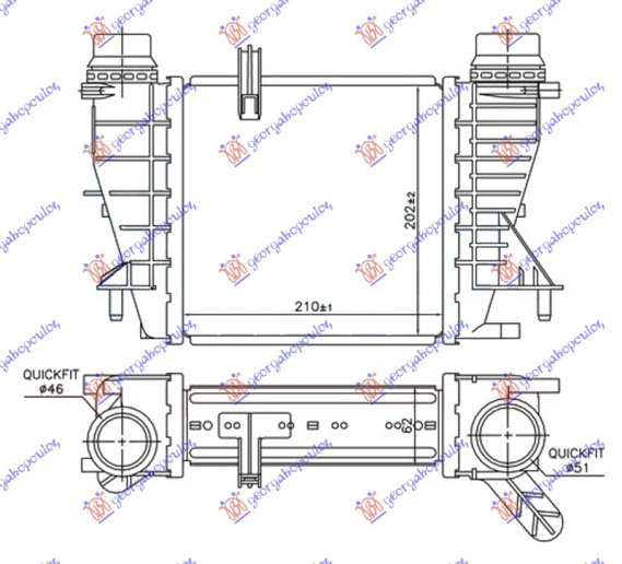 Interkuler 1.5 dCi dizel (210x202x62)