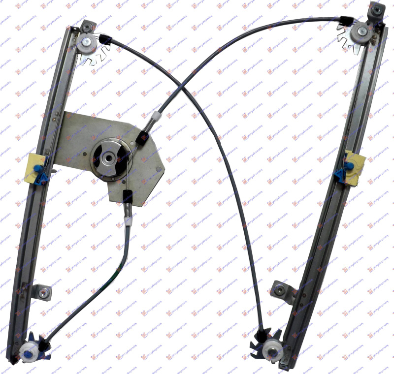 Ngritës/rregullator për dritaren e përparme 5 dyer (pa motor)