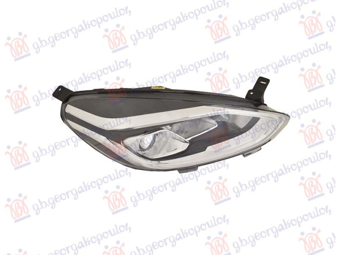 Fenerë elektrik (H7/H1) me LEDDritë ditore (E) (me motor) (DEPO)