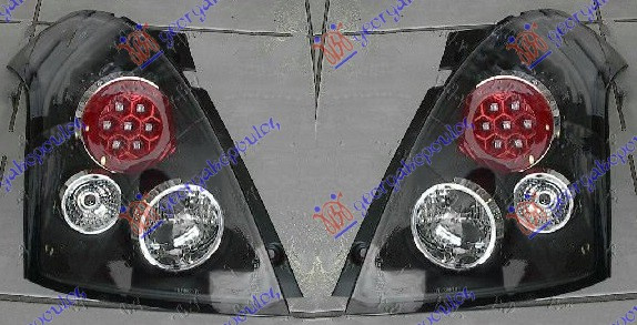 Drita stop set LED të zeza