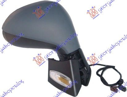 Pasqyrë elektrike (gati për ngjyrosje) (me drita pulsuese) + (me sensor) (cc) (xham i lakuar)
