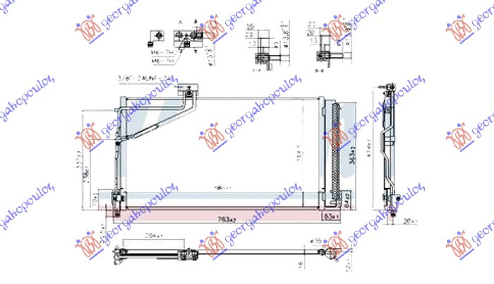 Radiator i kondicionerit të gjitha modelet benzinë (686x365) 07-