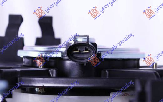 Ventilator për radiatorpër motor + radiatorpër kondicioner komplet (dopio) benzinë