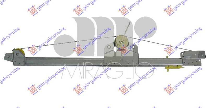 Ngritës/rregullator për dritaren e përparme elektrik (pa motor) (А cilësi)
