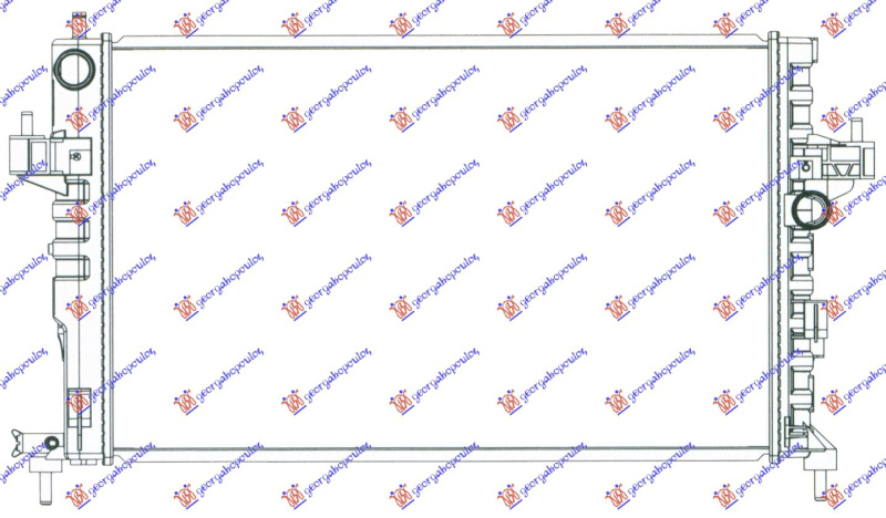 Radiator për motor 1.7DI-1.7DTI (60x35)