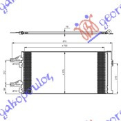 Radiator i kondicionerit 2,2-2,3-3,0 D HDi (71x37x16)