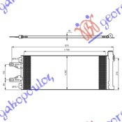 Radiator i kondicionerit 2,2-2,3-3,0 D HDI (71x29,7x16)