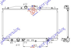 Radiator për motor 2,0i 16V (me/pa kondicioner) (37,5x71,3) (marsh automatik)