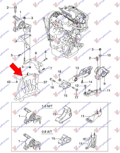 Mbrojtje/kapak nën motor (Origjinal)