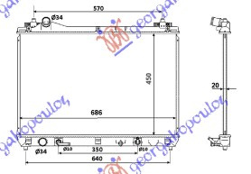 Radiator për motor 2,0 16 V.VVTi (45x69x16) AYTOM