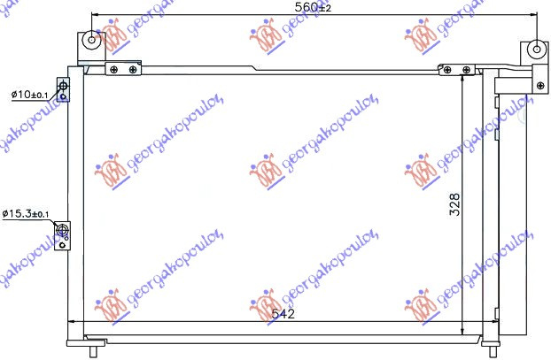 Radiator i kondicionerit 2,5-3,0 TDCi (54x35,2)