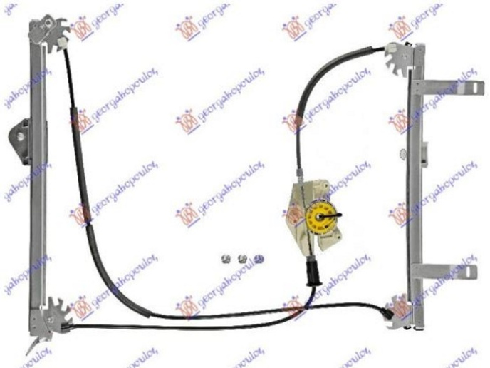Ngritës/rregullator për dritaren e përparme elektrik (kabriolet) (pa motor)