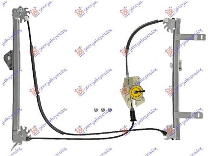 Ngritës/rregullator për dritaren e përparme elektrik (kabriolet) (pa motor)
