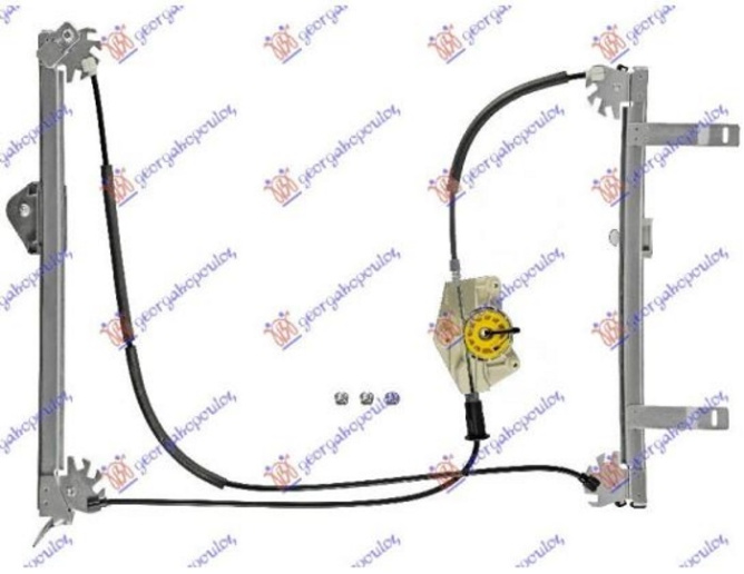 Ngritës/rregullator për dritaren e përparme elektrik (kabriolet) (pa motor)