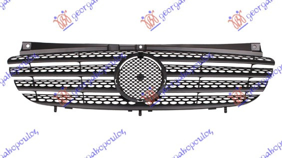 Maskë pvc/grilë pa me shkëlqim-me ngjyrë të zezë