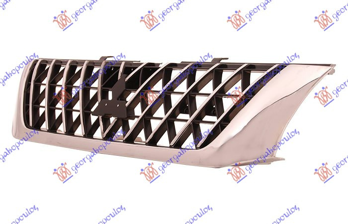 Maskë pvc/grilë krom/me ngjyrë të zezë -05