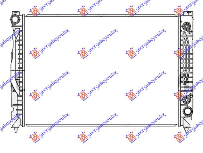 Radiator për motor 2.7 T benzinë (marsh automatik) (630x440x32)