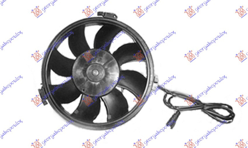 Ventilator komplet (280mm) (lidhës elektrik oval)