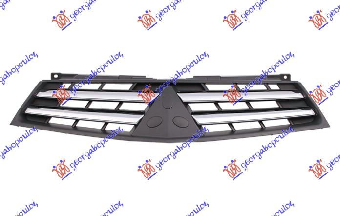 Maskë pvc/grilë kabinë e vetme 09- krom